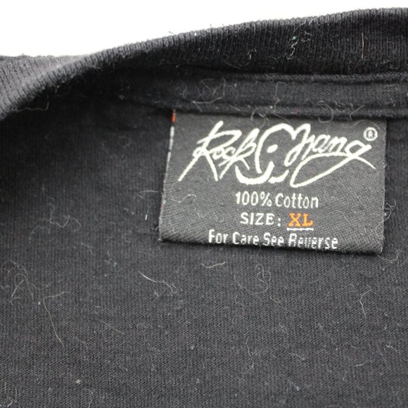 Retro Graphic T-shirt - Tengu Mask Warrior with Fan Big Graphic - Men's XL - Picture 9 of 9